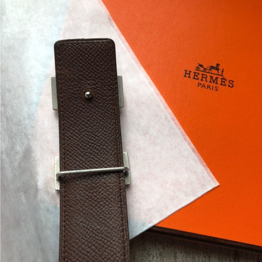 🎉HP🎉Authentic Hermes Constance Belt & Buckle
Reversible black and brown - Picture 10 of 13